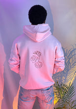 Load image into Gallery viewer, Light Pink Monstera Hoodie
